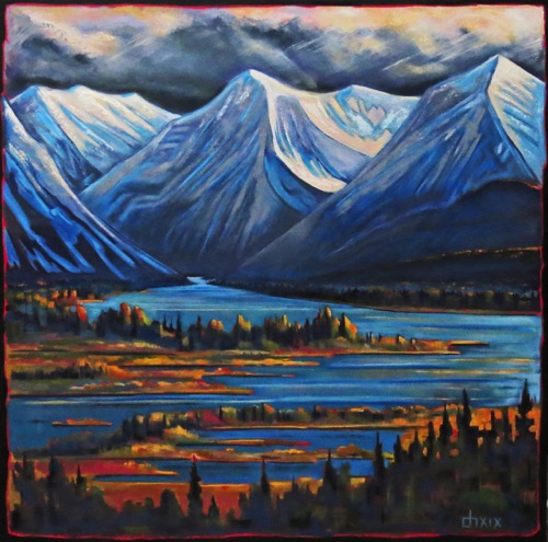 Waterton River, Change of Seasons
40 x 40 oil on canvas $3300 SOLD Waterton River, Change of Seasons
40 x 40 oil on canvas $3300 SOLD